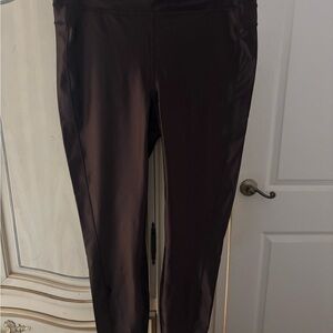 Lululemon Athletica Satin Shine Chocolate Brown Leggings
